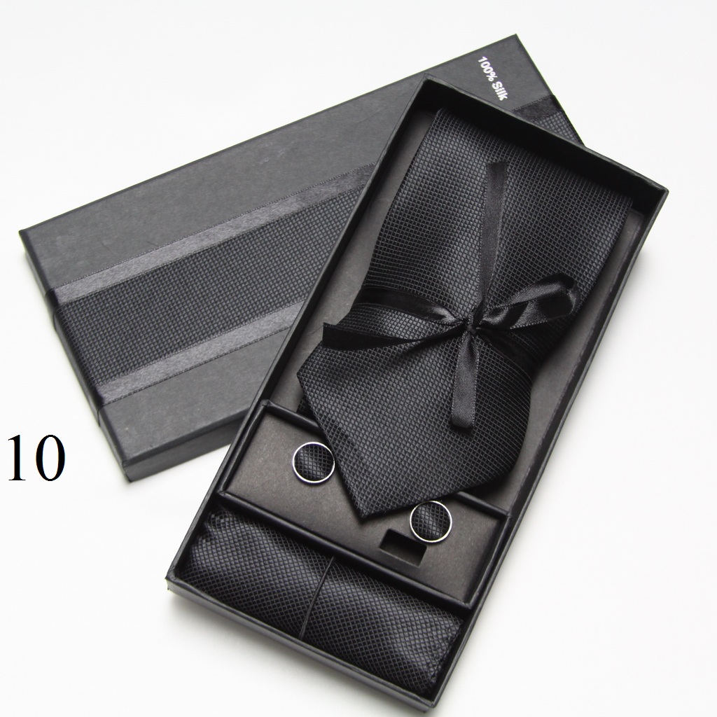 Men Accessories Combo Set - Набор мужских модных аксессуаров: галстук, запонки