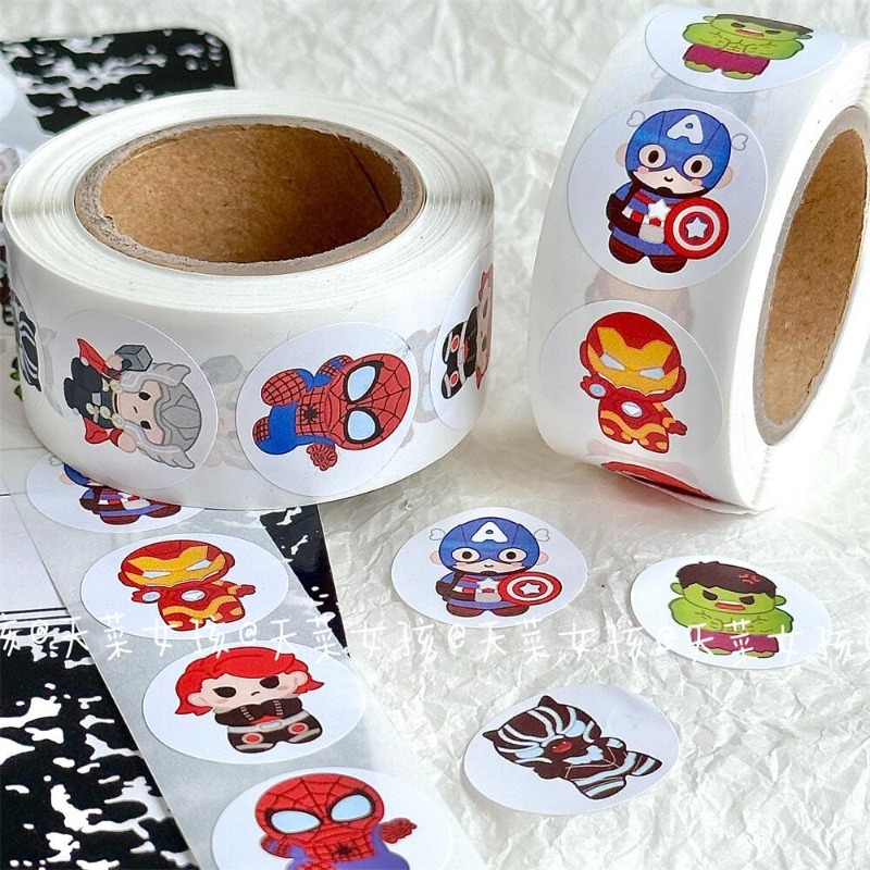 Men Accessories To Look Good - 500 наклеек Marvel: Человек-паук, Железный человек.