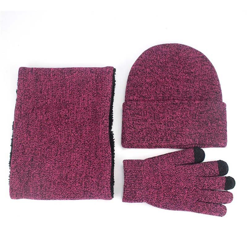 Men Accessories Tips - Набор зимних шапок, шарф, перчатки, теплые