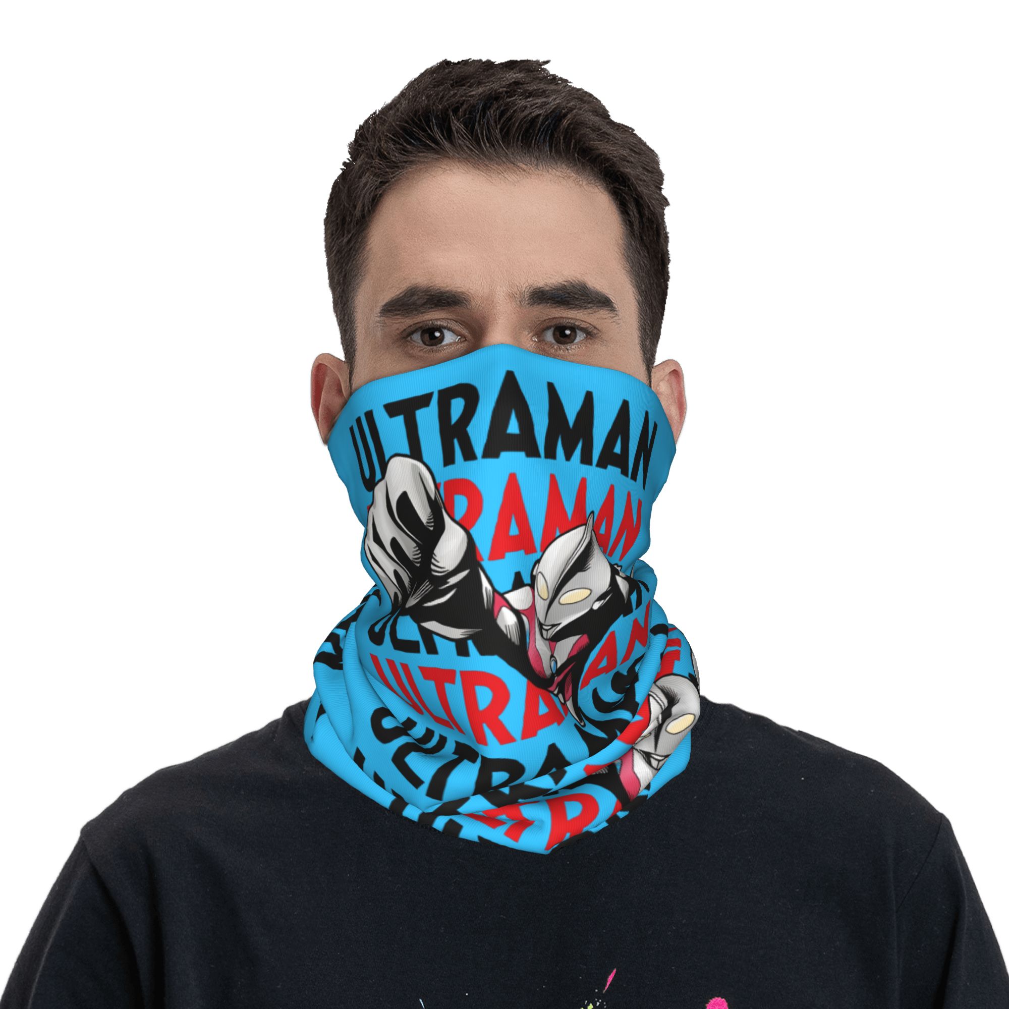Men Accessories For Neck - Мультяшная бандана-балаклава Ультрамен: ветрозащитный шарф-маска для