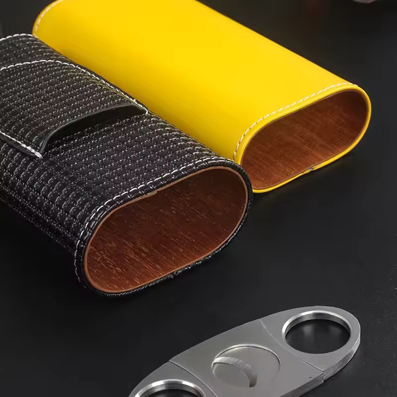 Портативный кожаный хьюмидор д – обзор и цена Cigar Cutter Set