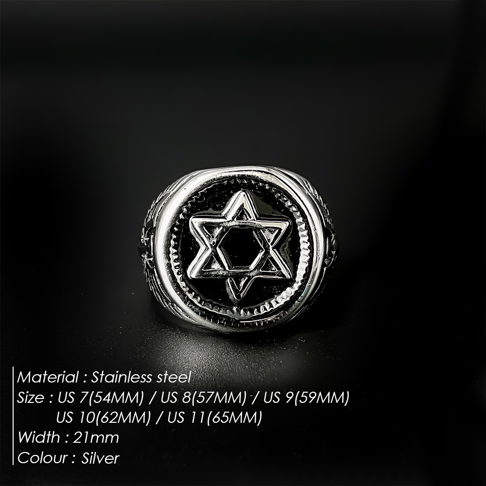 Винтажное кольцо с Звездой Дав – обзор и цена Signet Ring Men