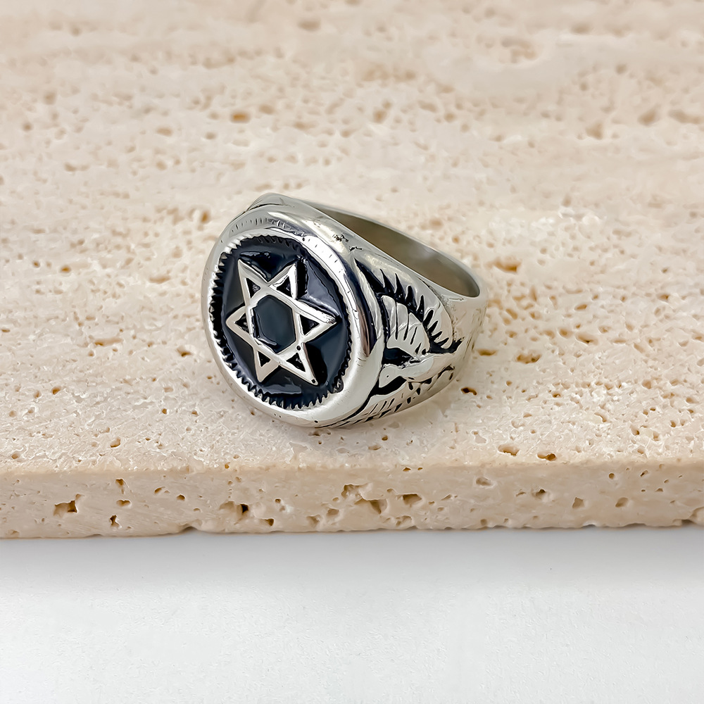 Винтажное кольцо с Звездой Дав – обзор и цена Signet Ring Men