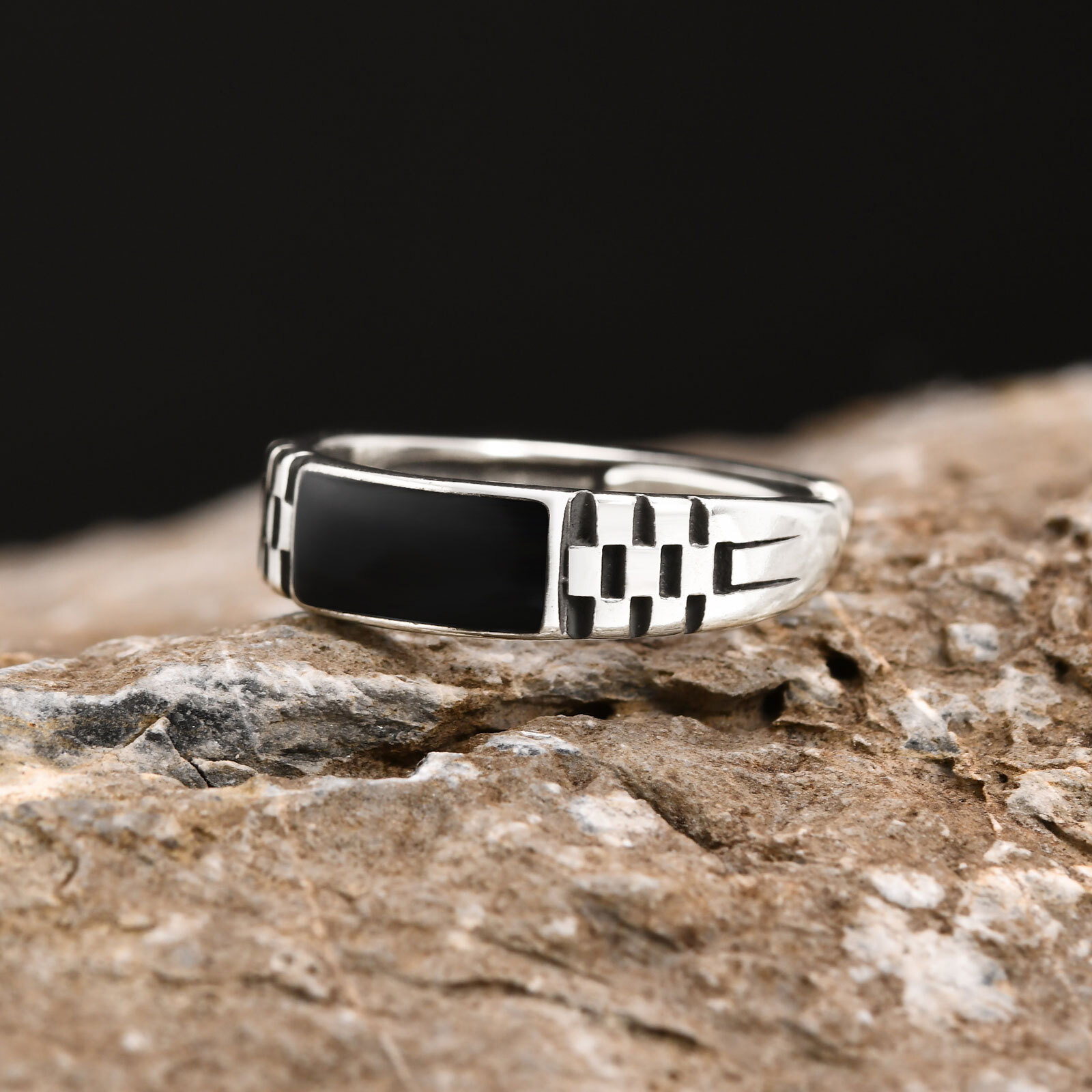 Мужские открытые кольца Vnox,  – обзор и цена Signet Ring Men