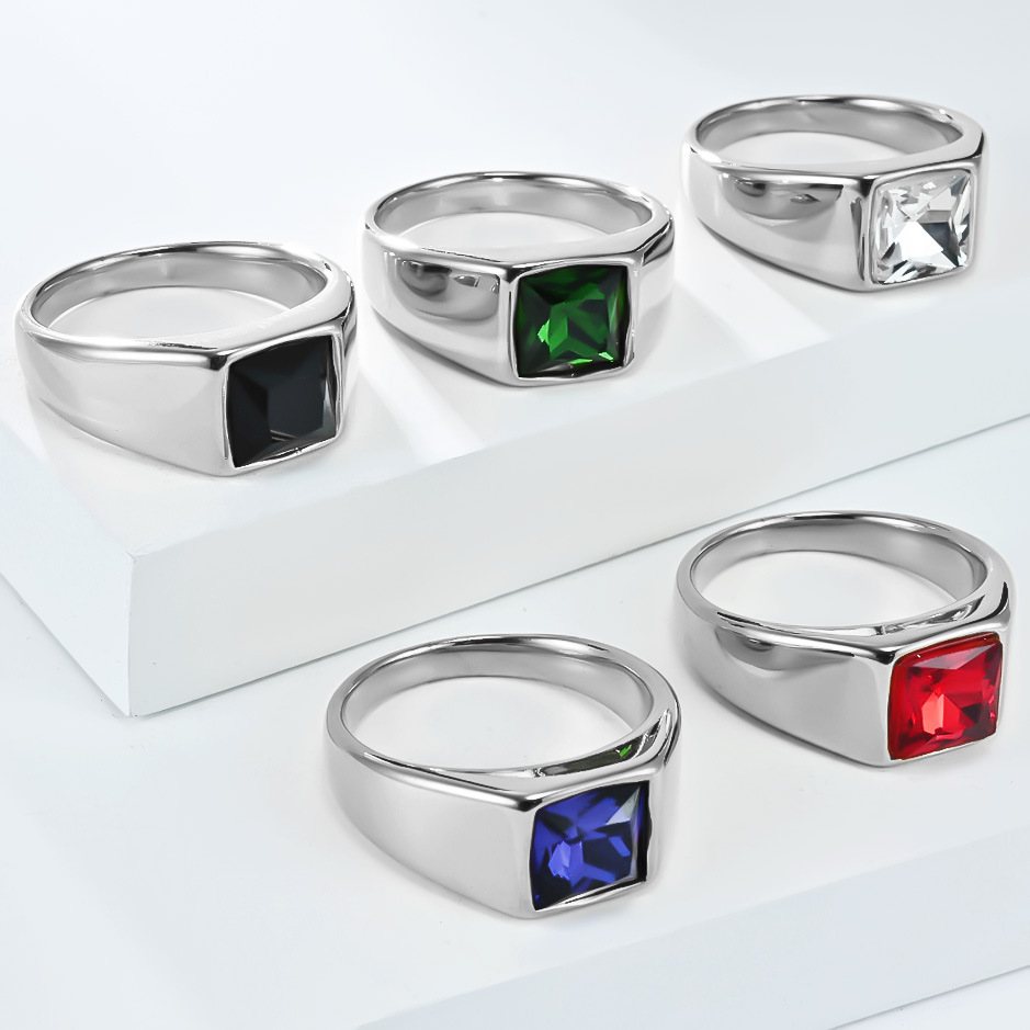 Кольцо-печатка из нержавеющей  – обзор и цена Signet Ring Men