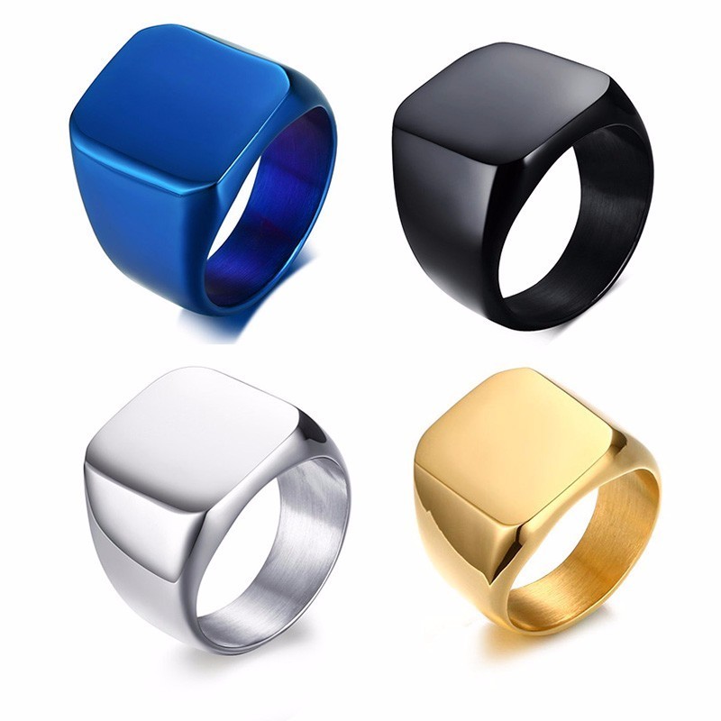 Мужское кольцо в виде знака из – обзор и цена Signet Ring Men