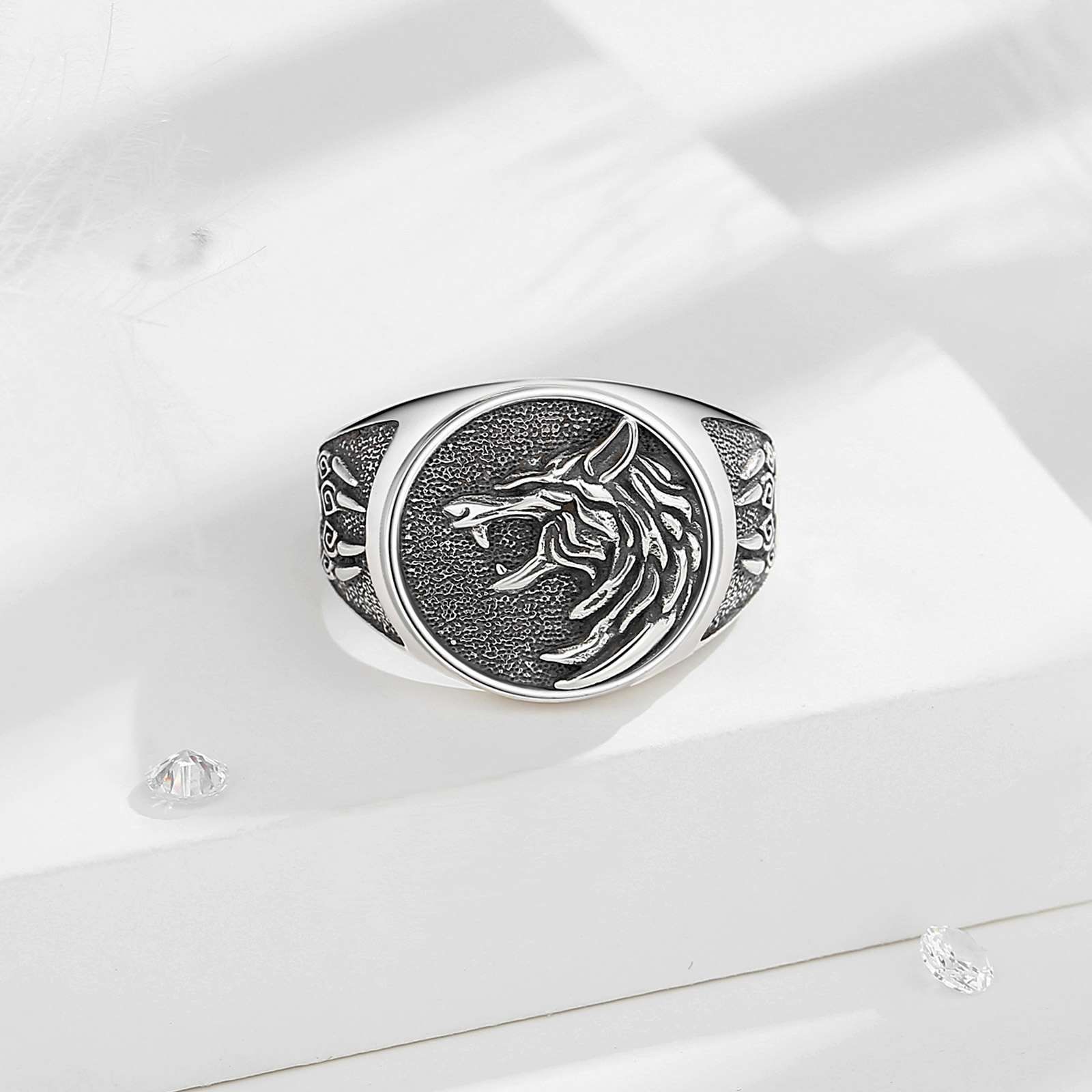 Eudora 925 пробы серебристое р – обзор и цена Signet Ring Men