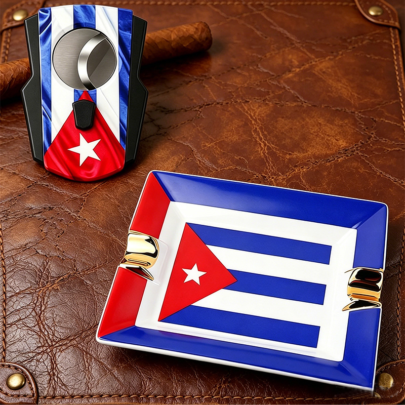 Набор для сигар с кубинским фл – обзор и цена Cigar Cutter Set