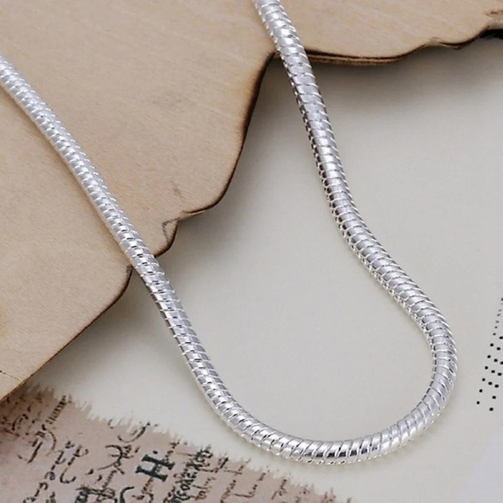 Серебро 925 пробы 3 мм змея 16 – обзор и цена Men Accessories Chain And Bracelet